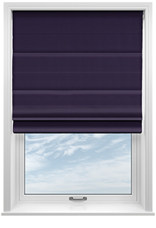 Kyoto Faux Silk, Berry - Roman Blind